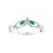 0,19 Karat Pırlantalı Zümrüt Yüzük