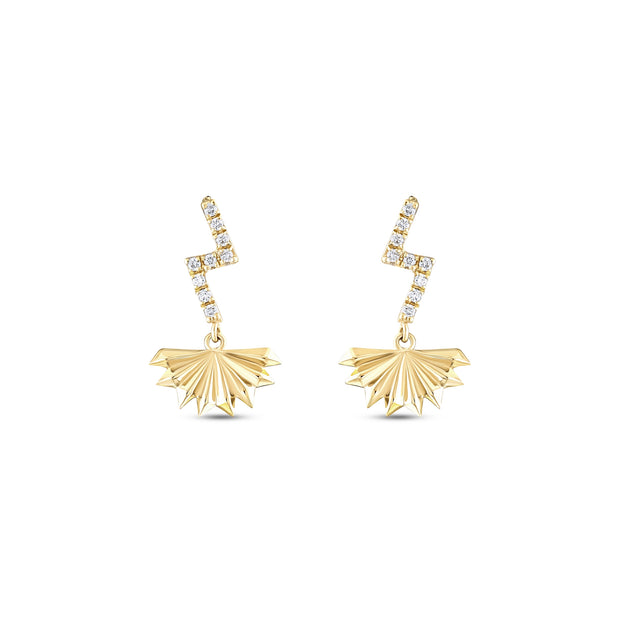 0.07 Karat Pırlantalı Özel Tasarım Küpe