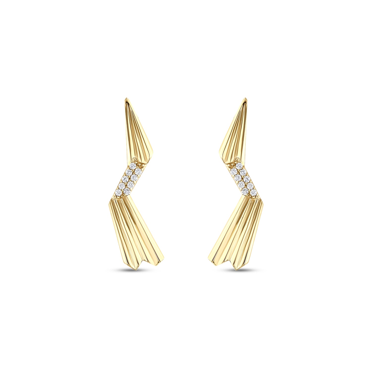 0.12 Karat Pırlantalı Özel Tasarım Küpe