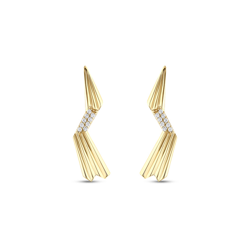 0.12 Karat Pırlantalı Özel Tasarım Küpe