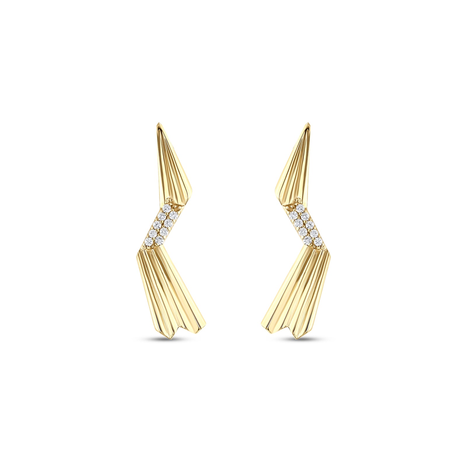 0.12 Karat Pırlantalı Özel Tasarım Küpe