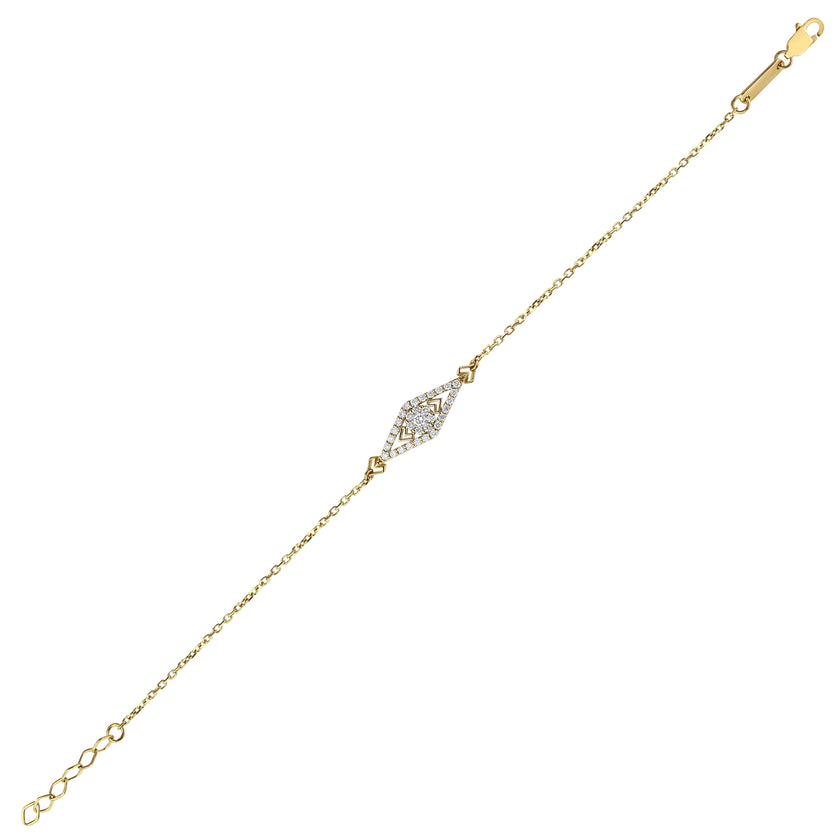 0.28 Karat Pırlantalı Özel Tasarım Bileklik