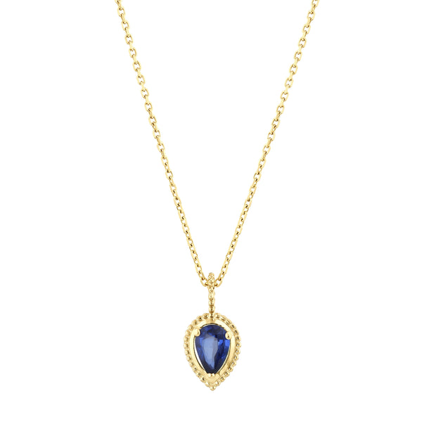 0,44 Karat Safir Kolye