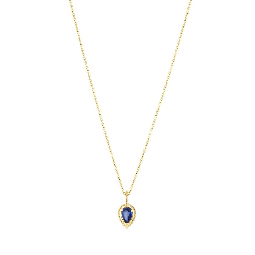0,44 Karat Safir Kolye