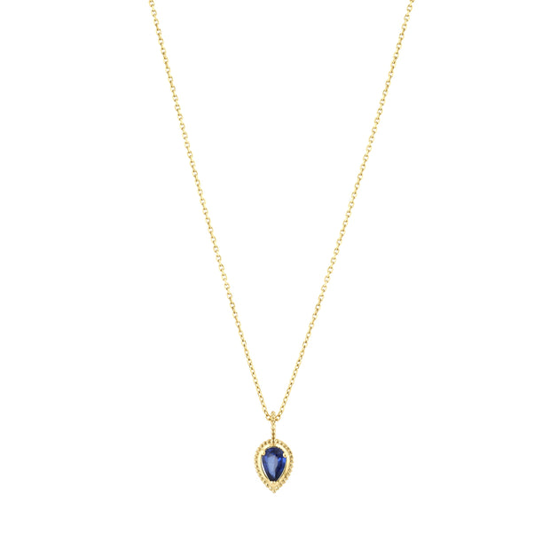 0,44 Karat Safir Kolye