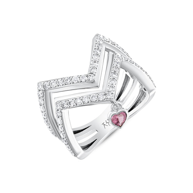 0.50 Karat Pırlanta Turmalin Yüzük