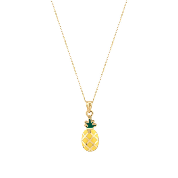 Ananas Figürlü Altın Kolye