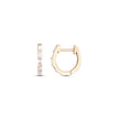 0.25 Karat Pırlantalı Baget Küpe