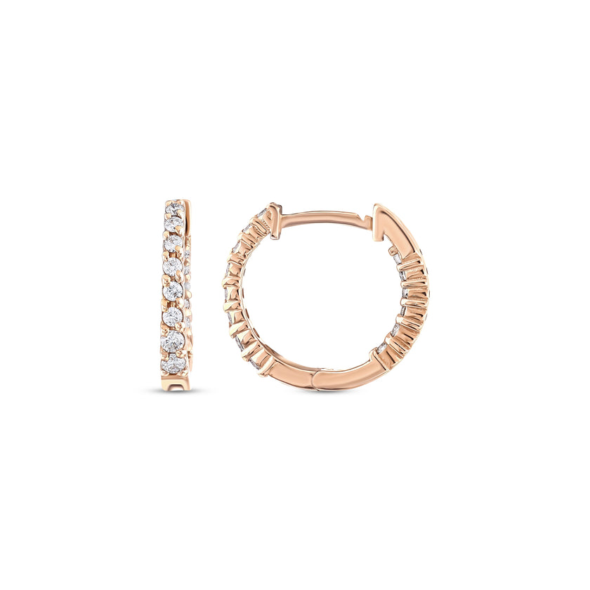 0.67 Karat Pırlantalı Özel Tasarım Küpe