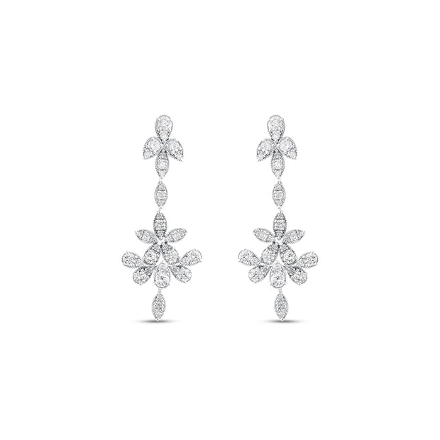 4,14 Karat Pırlantalı Özel Tasarım Küpe