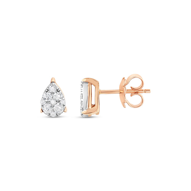 0,42 Karat Pırlantalı Özel Tasarım Küpe