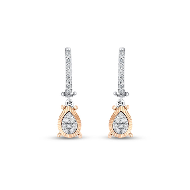 0,33 Karat Pırlantalı Özel Tasarım Küpe