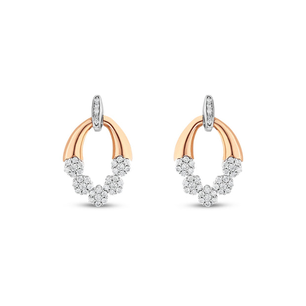 0,46 Karat Pırlantalı Özel Tasarım Küpe