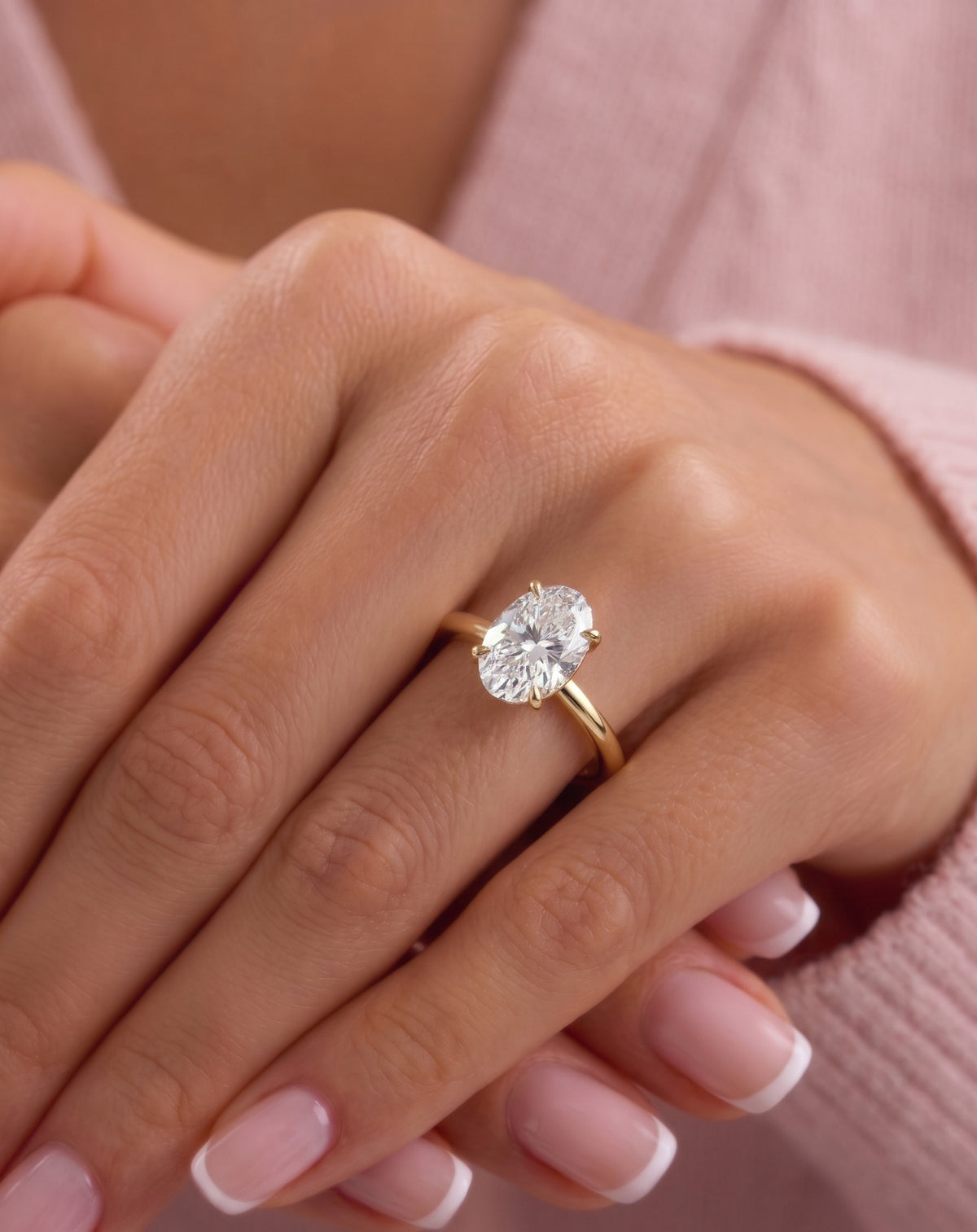 2,50 Karat Pırlanta Sertifikalı Oval Tektaş Yüzük