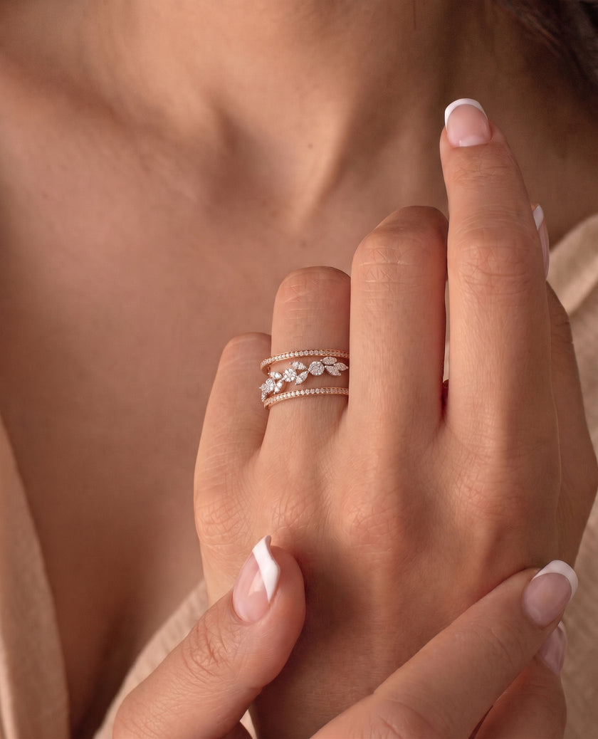 0,55 Karat Pırlantalı Özel Tasarım Yüzük