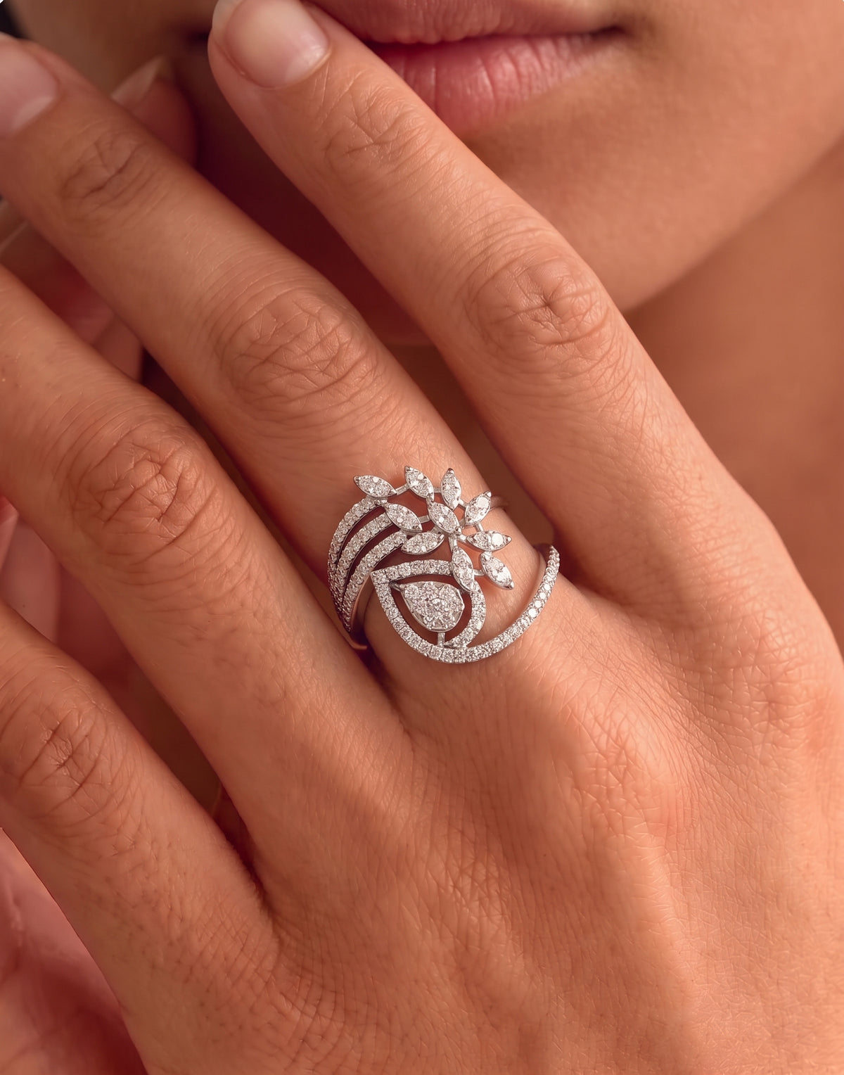 0,80 Karat Pırlantalı Özel Tasarım Yüzük