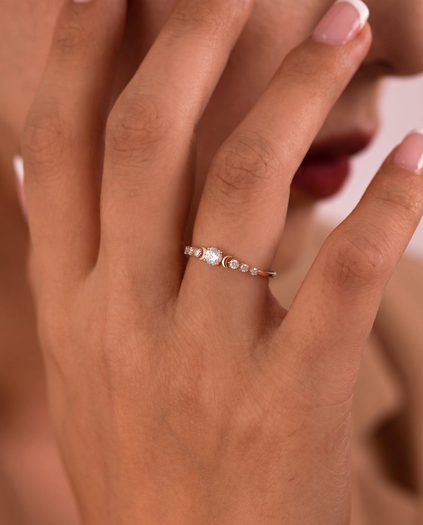 0,11 Karat Pırlantalı Özel Tasarım Yüzük