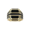 0,61 Karat Siyah Pırlantalı Altın Erkek Yüzük
