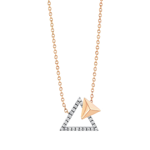 0,16 Karat Pırlantalı Özel Tasarım Kolye