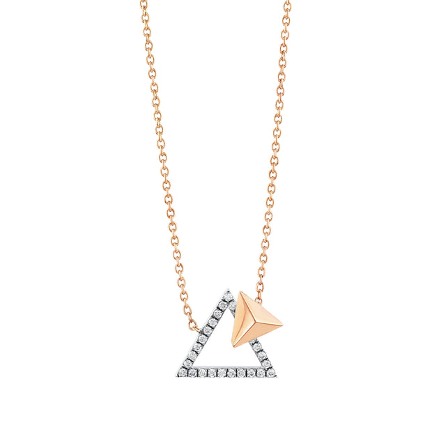 0,16 Karat Pırlantalı Özel Tasarım Kolye