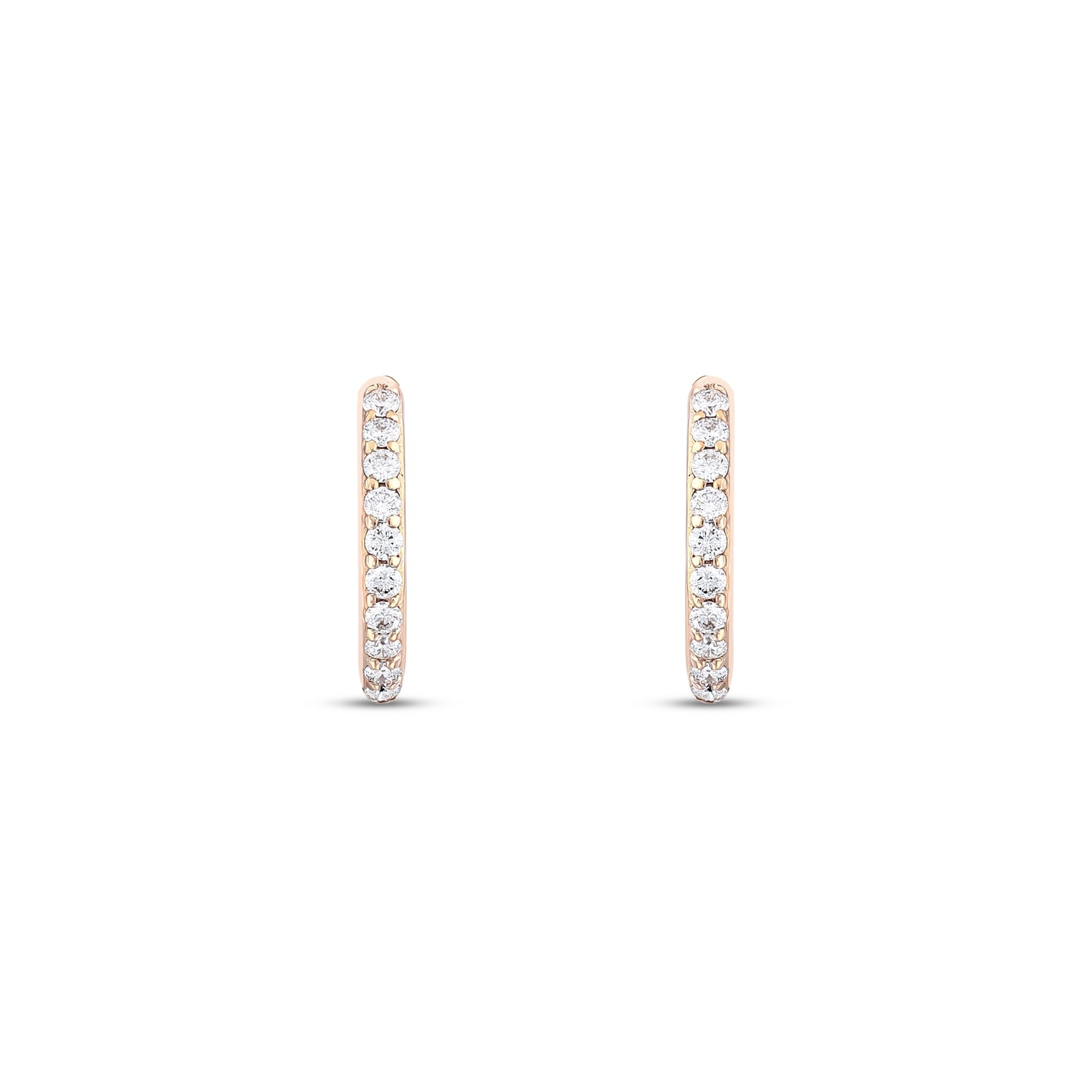0.28 Karat Pırlantalı Halka Küpe