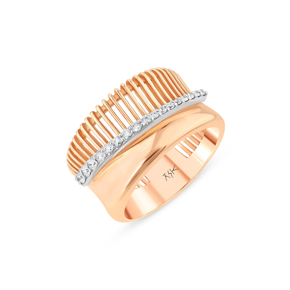 0,22 Karat Pırlantalı Özel Tasarım Yüzük