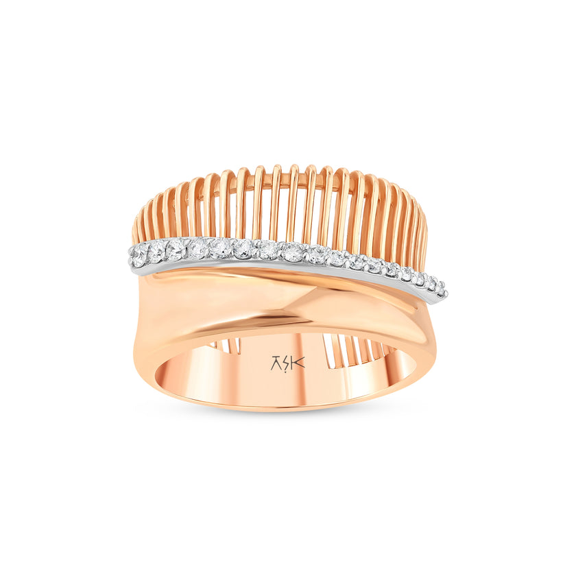 0,22 Karat Pırlantalı Özel Tasarım Yüzük