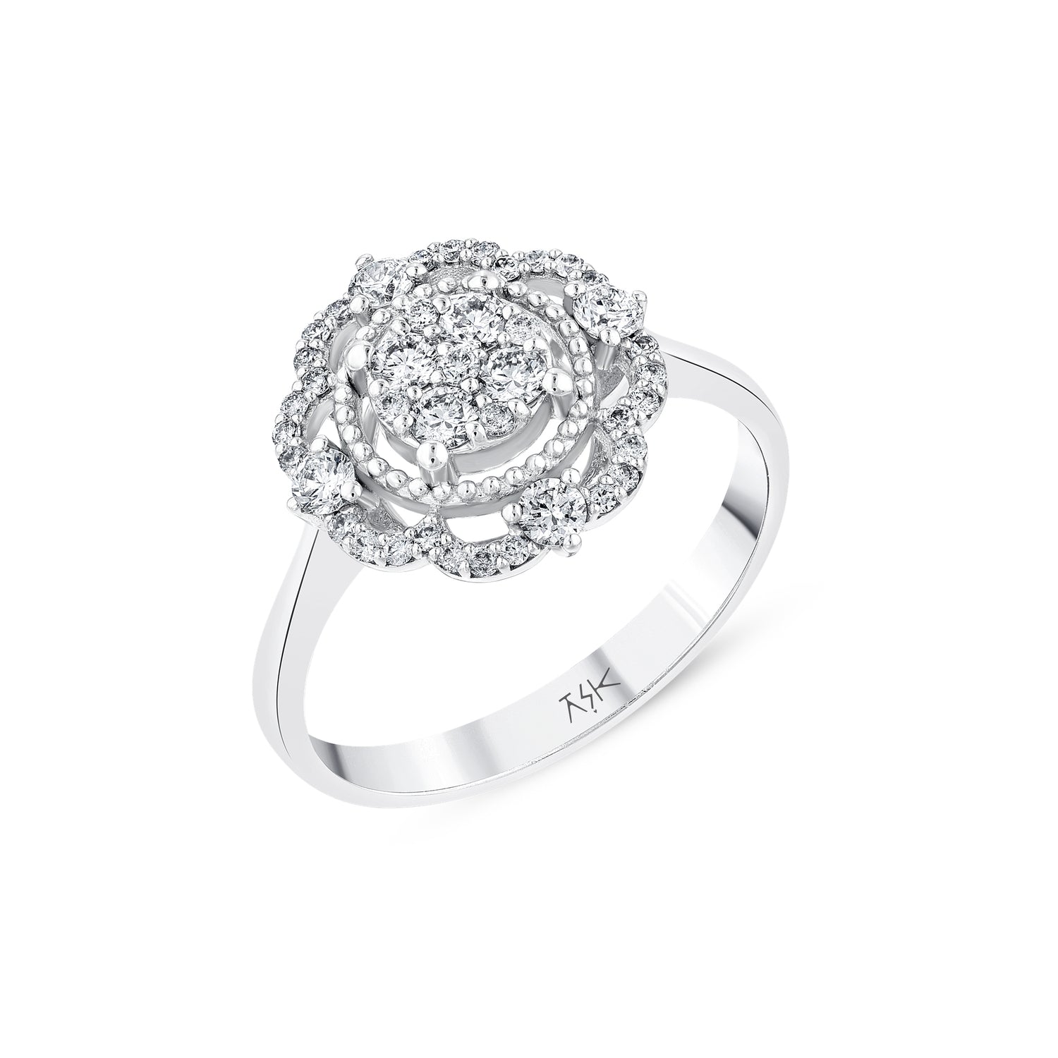 0,53 Karat Pırlantalı Özel Tasarım Yüzük