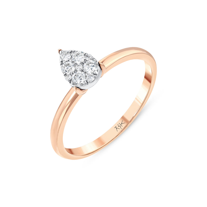 0,23 Karat Pırlantalı Özel Tasarım Yüzük