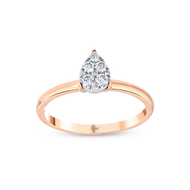 0,23 Karat Pırlantalı Özel Tasarım Yüzük