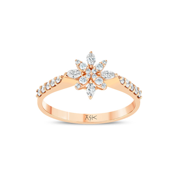 0,38 Karat Pırlantalı Özel Tasarım Yüzük