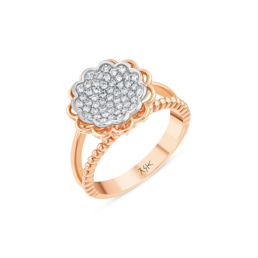 0,23 Karat Pırlantalı Özel Tasarım Yüzük