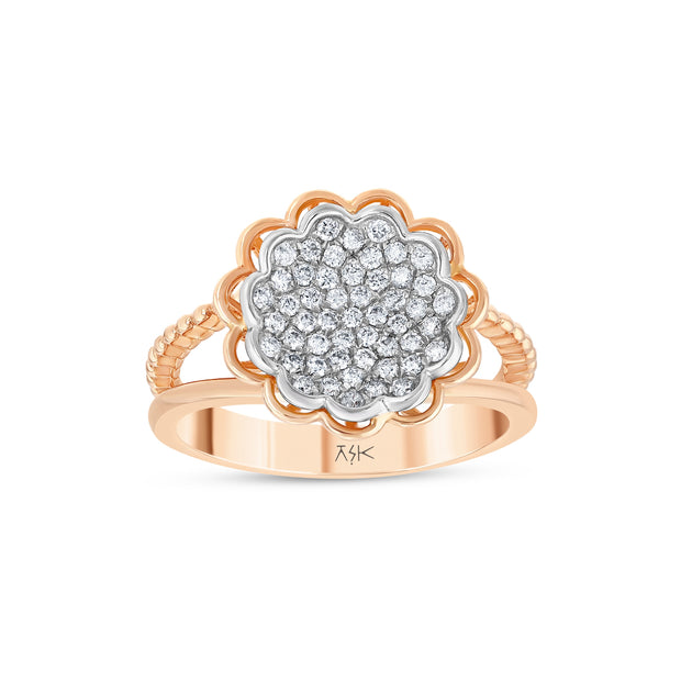 0,23 Karat Pırlantalı Özel Tasarım Yüzük