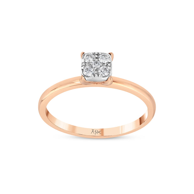 0,13 Karat Pırlantalı Özel Tasarım Yüzük