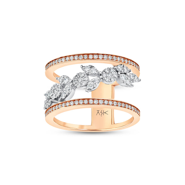 0,55 Karat Pırlantalı Özel Tasarım Yüzük