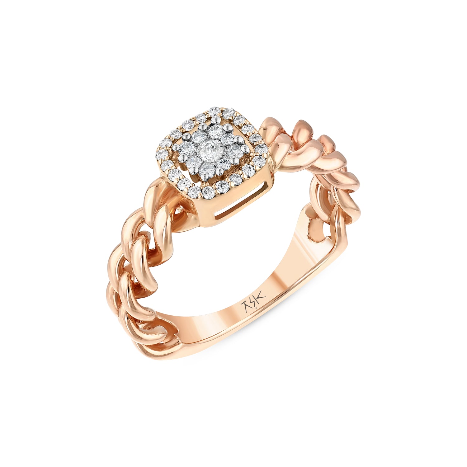 0,23 Karat Pırlantalı Özel Tasarım Yüzük