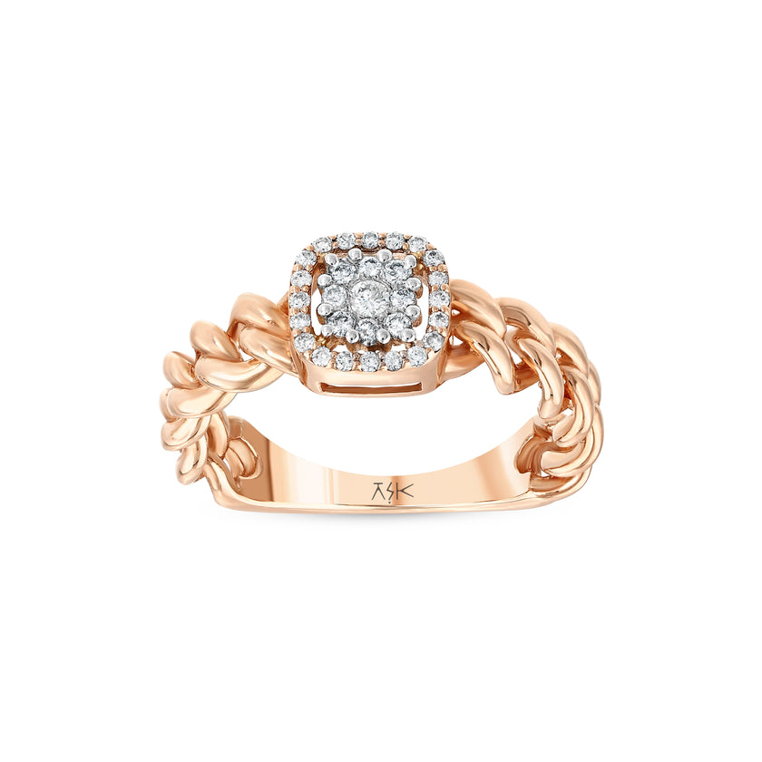 0,23 Karat Pırlantalı Özel Tasarım Yüzük