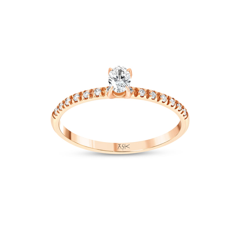 0,35 Karat Pırlantalı Özel Tasarım Yüzük