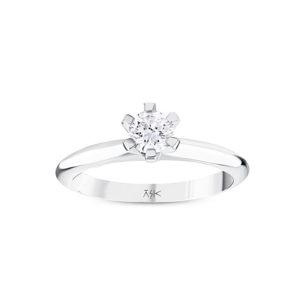 0,40 Karat Pırlantalı Tektaş Yüzük