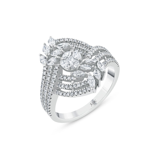 0,87 Karat Pırlantalı Özel Tasarım Yüzük